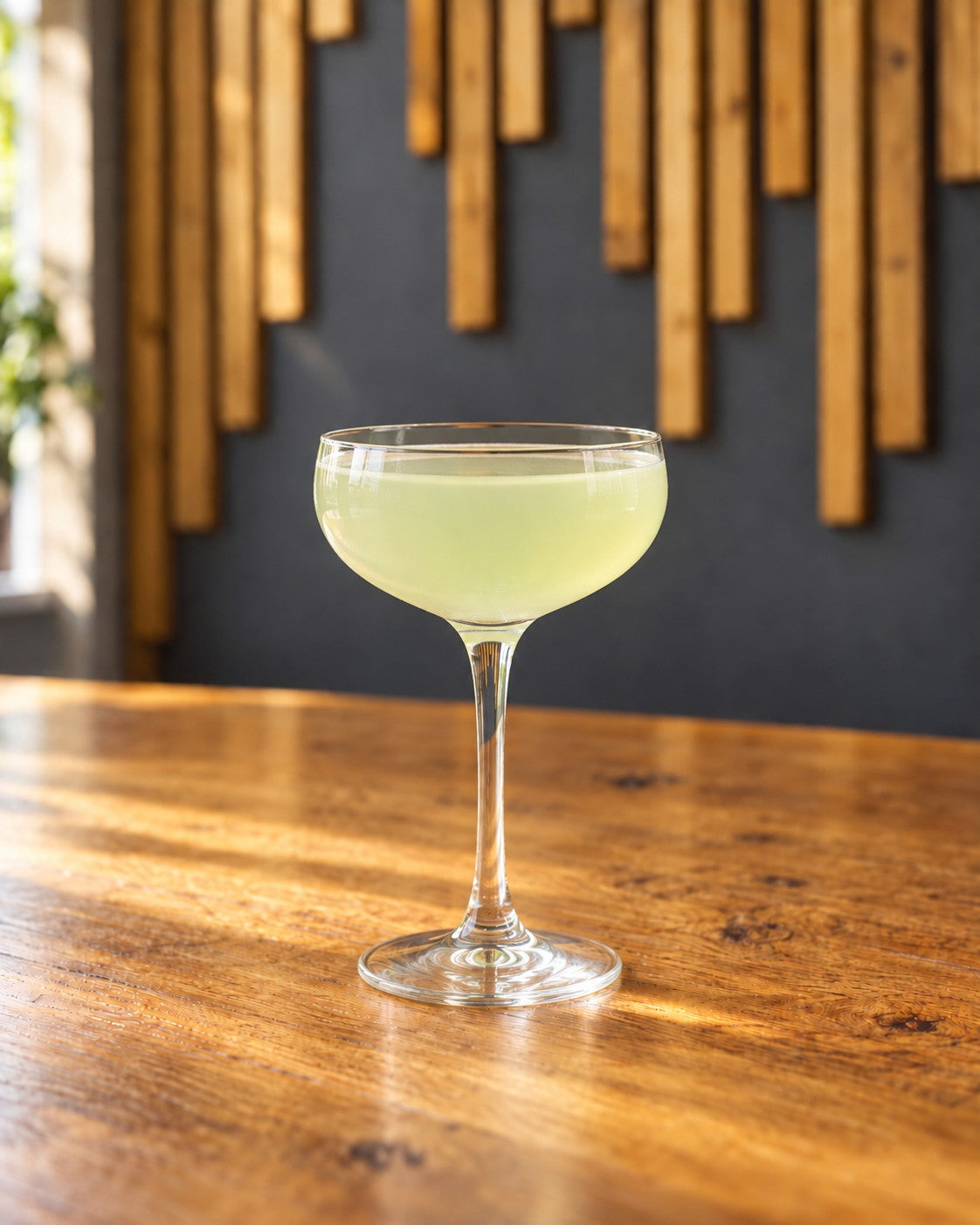 Last Word cocktail served at the Biggar Stillhouse