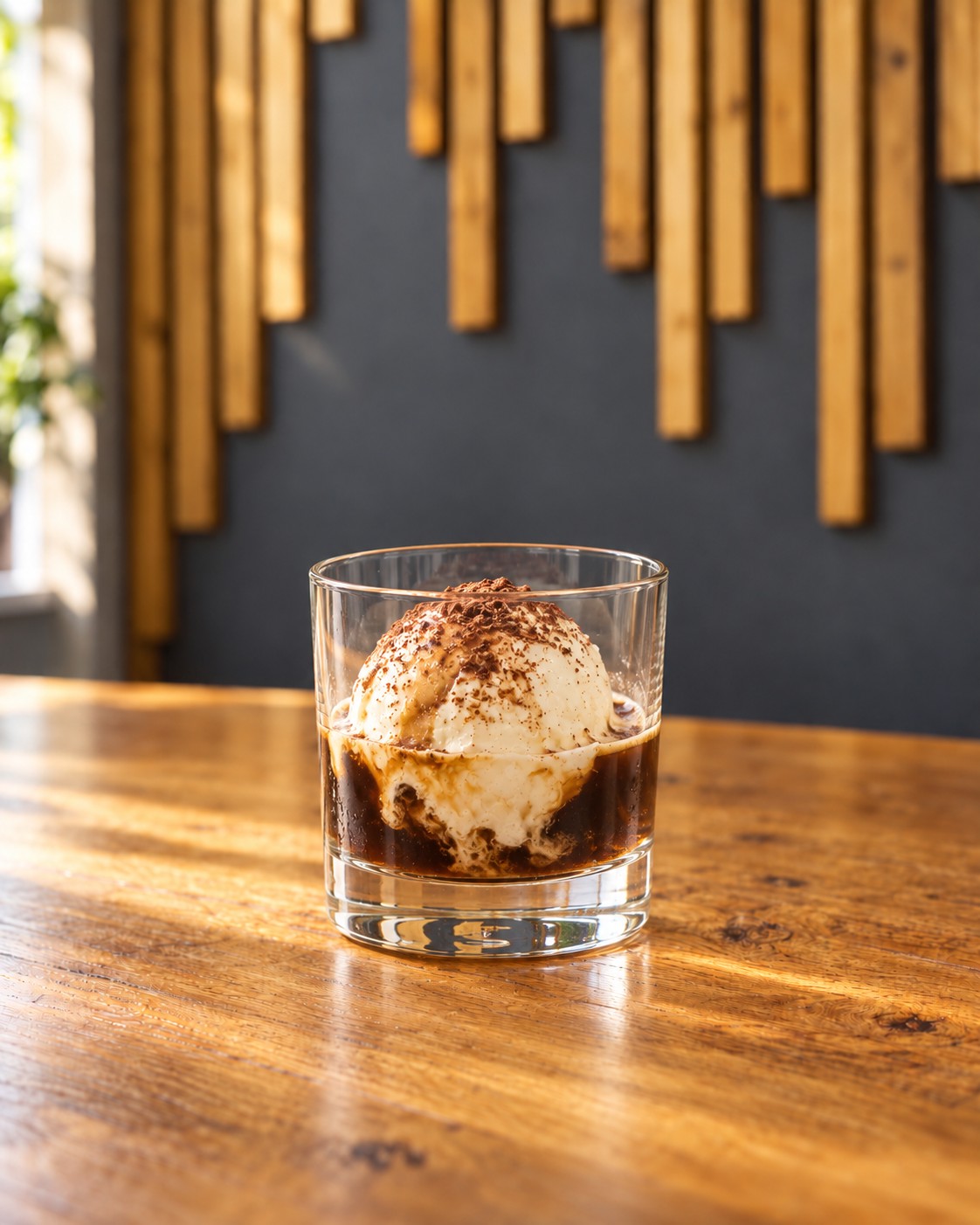 Mocha Affogato cocktail served at the Biggar Stillhouse