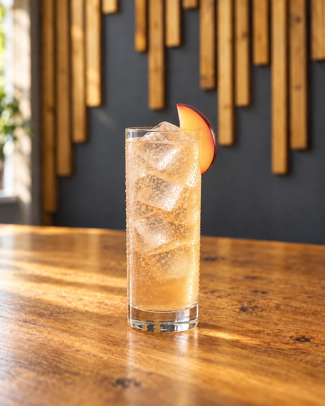 Plum Gin & Ginger Ale cocktail served at the Biggar Stillhouse