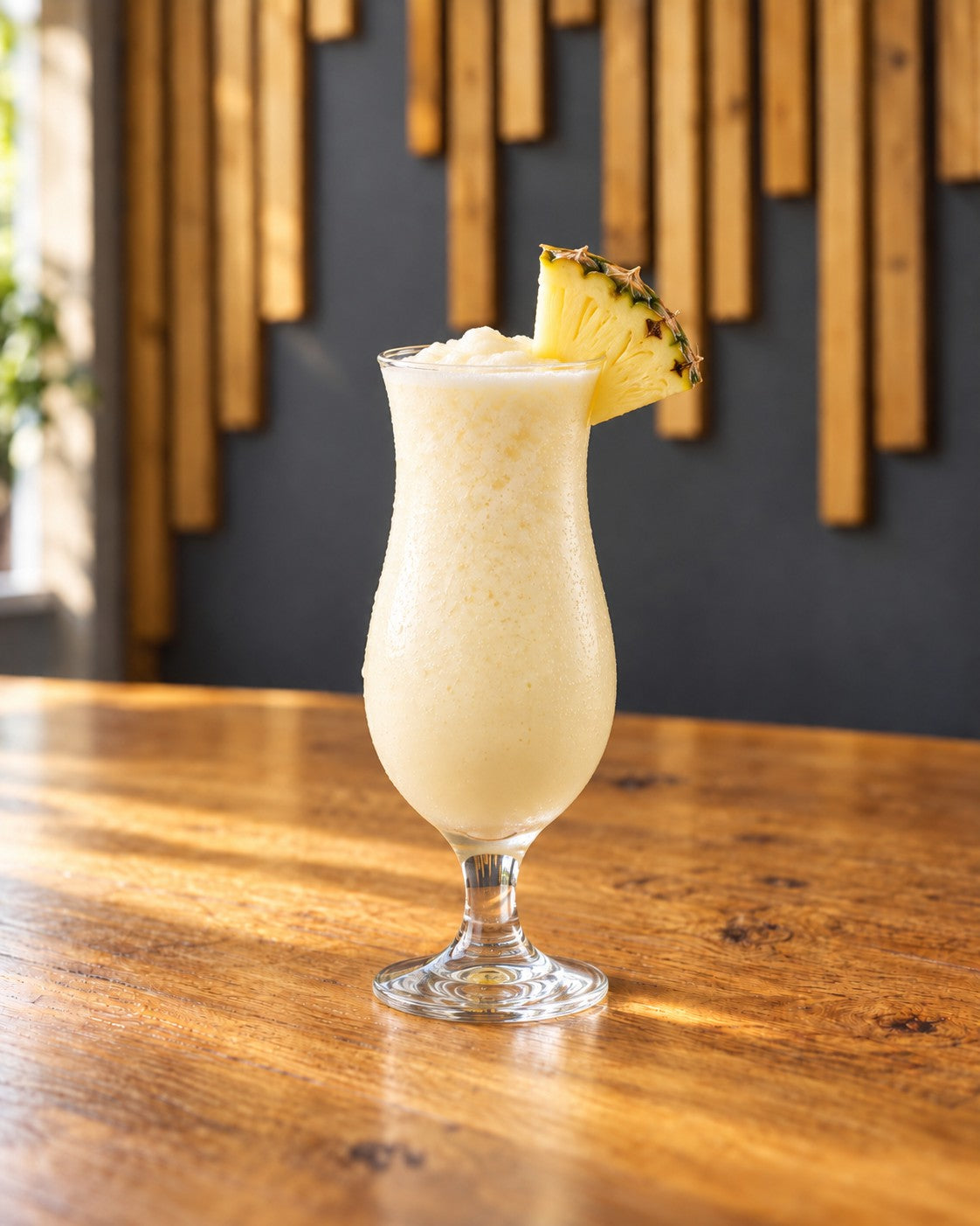 Spiced Rum Piña Colada cocktail served at the Biggar Stillhouse